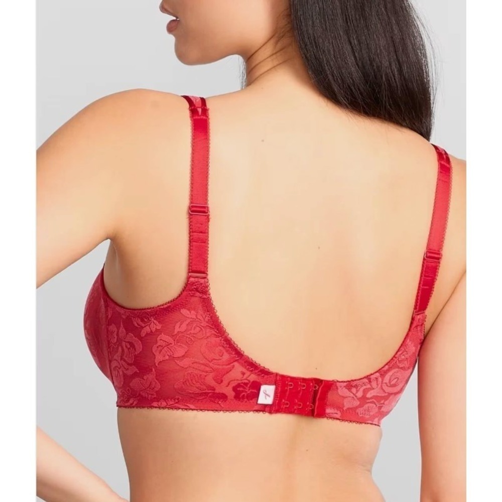 Wacoal Awareness Full Figure Seamless Underwire Bra 85567 Red 36D - Picture 2 of 3